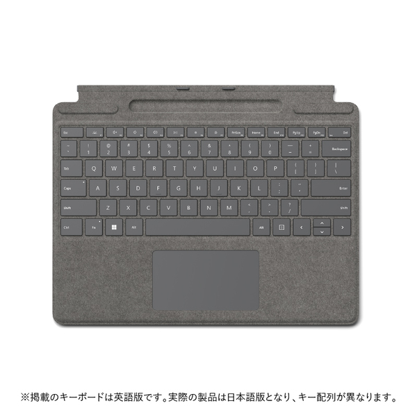 ★Microsoft / マイクロソフト Surface Pro Signature キーボード 8XA-00079 [プラチナ]